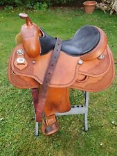 Westernsattel von Diamon C, Tan/hell naturfarben Basket, 32 Kammer, Sitzweite 18