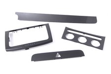 VW Passat 3C Mittelkonsole Verkleidung um Radio Abdeckung Dekor titan silber 45T