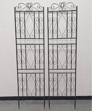 2er Set Rankgitter Metall Rankhilfe Garten Spalier Deko Rankzaun Spalier 195cm