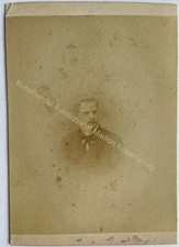 orig. CDV Foto Fotografie Bild alt Mode Herr um 1890 Mann Portrait