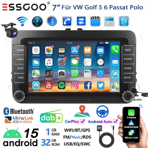 Dab autoradio carplay - dab+, 7"