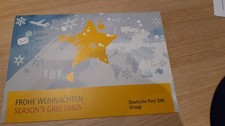 Weihnachtskarte Deutsche Post DHL 2019 mit 4 Weihnachtsmarken Ersttagsstempel