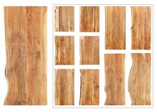 Waschtischplatte Massivholz Akazie für Waschbecken Aufsatzwaschbecken Holzplatte