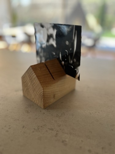 Postkartenhalter aus holz - aus,