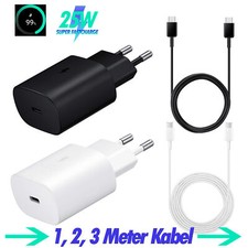 für Samsung Galaxy Tab A9 A9+  Usb C Adapter 25W Schnellladegerät Ladekabel
