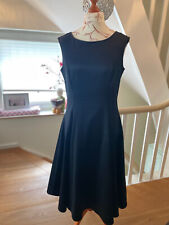 MADELEINE Abendkleid schwarzer glänzender Stoff weit schwingend Gr 42