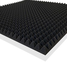Pyramidenschaumstoff Akustik hochwertig Qualitätsschaumstoff 100x100x5cm
