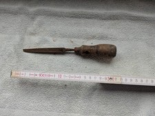 Alte Feile mit Holzgriff – ca. 21 cm – stark gebraucht & rostig – Vintage...