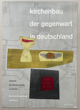Plakat Poster - Kirchenbau Gegenwart - Grafik: Franz Nagel Architektur Kirche