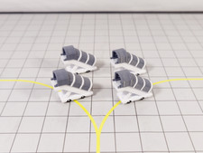 4x weiße Narrowbody