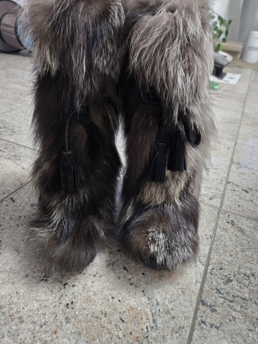 Echt pelz stiefel - echt,