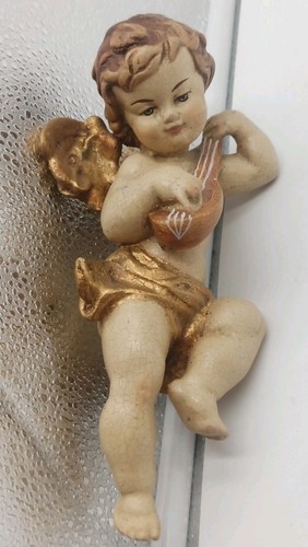 Engel mit laute aus holz - mit,