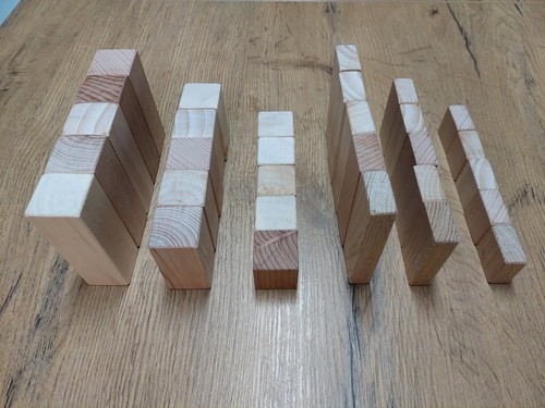 Holzbauklötze aus - 30,