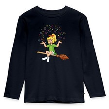 Bibi Blocksberg Sitzt Auf Kartoffelbrei Kinder Langarmshirt