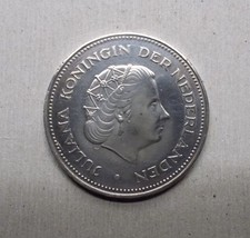 Münze Niederlande: 10 Gulden 1970: Silber 0.720