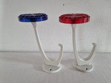 Garderobenhaken 70er Jahre -ALU Acryl  32 St. Kleiderhaken -Wandgarderobe-Haken