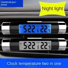 Auto Luft Auslass Thermometer Elektronische Uhr Zeit LED Digital Anzeige Thermom