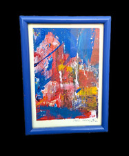 Aquarell abstrakt in Blau