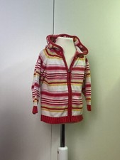 *Topolino* Strickjacke Mädchen Gr. 92 Bunt gestreift, Kapuze, Reißverschluss