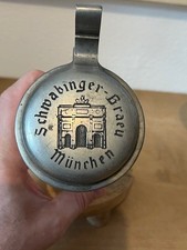 0,4l Bierkrug Glaskrug Glas  Krug Bier Brauerei Schwabinger Bräu München