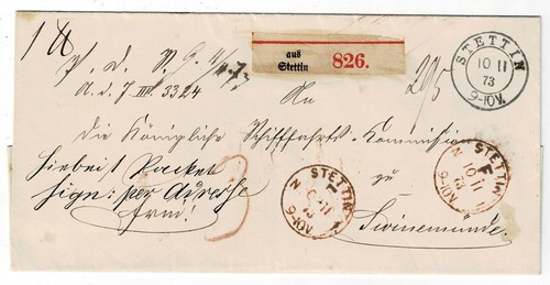 Stempel stettin 1873 - stempel, a