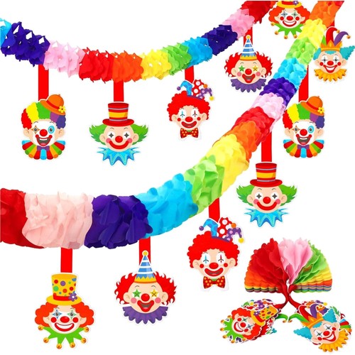 Bunte clown girlanden - clown,