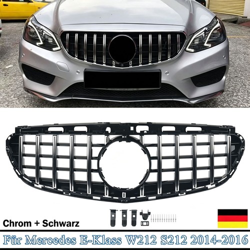 Kühlergrill chrom schwarz - kühlergrill,