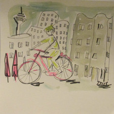 Medienhafen Radfahrer Original