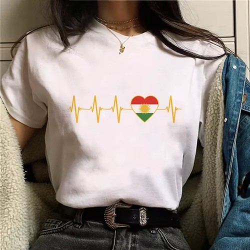 Kurdistan shirt damen - shirt, weiß