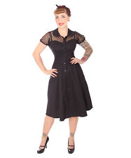 SugarShock Liriana 50s Mesh Hemdkleid Rockabilly Kleid m. Tülleinsatz