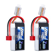 2x Zeee 7.4V 50C 2200mAh 2S