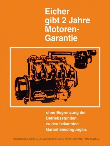 Eicher schild jahre motoren - "2,