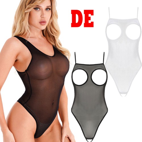 Damen transparent mesh body - transparent,