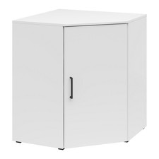 Eck-Kommode - weiß - 73 cm