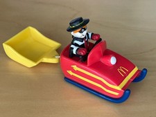 ? McDonalds Spielzeug - Auto Aktion-Figur Hamburglar Schneemobil Motorschlitten