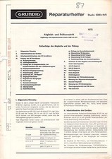 GRUNDIG - Reparaturhelfer - Studio 2000 c HiFi - Schaltbild - B3560