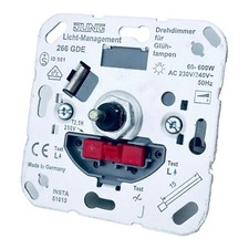 Jung 266 GDE Drehdimmer für Glühlampen / 60-600W / Licht-Management