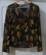 Langarm Bluse schwarz