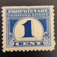 Scott # RB65 - One Cent Stamp