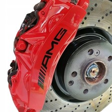 6X Mercedes Benz AMG  Bremssattel Aufkleber Set  Sticker Felgen Emblem  Schwarz