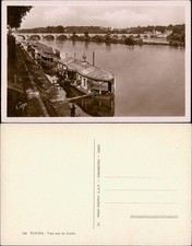 CPA Tours Vue sur la Loire