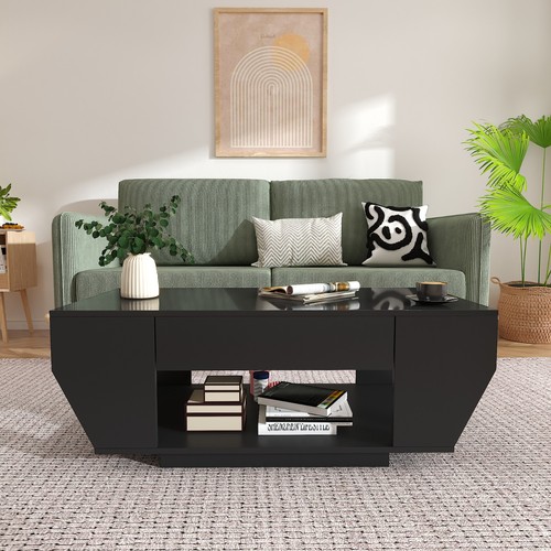 Coffee table with led lighting - with,