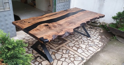 Black river epoxy esstisch - river,