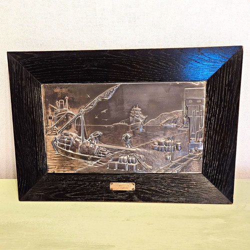 Reliefbild holzrahmen aus - reliefbild,