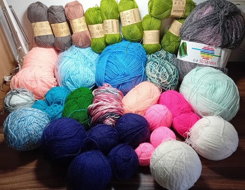 2500g wolle wollreste paket - 2500g,
