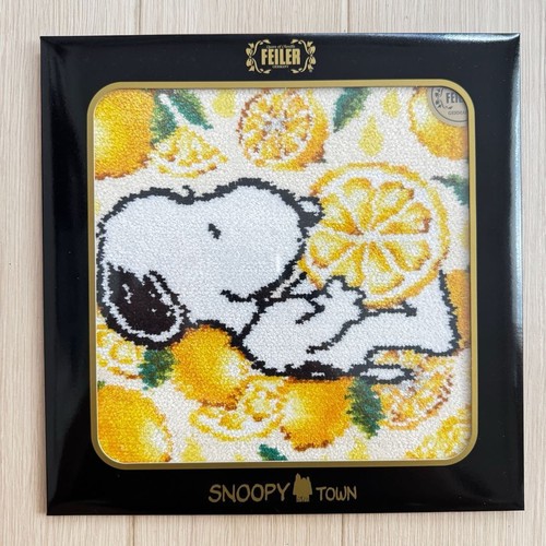 Feiler snoopy citron chenille - snoopy,