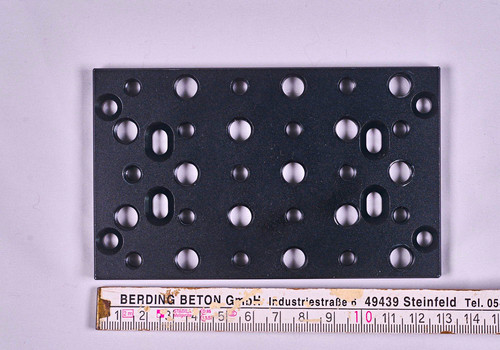 Lochplatte aluminium 13x8cm - lochplatte, aluminium,