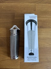 Weis Muskatnussreibe Reibe Hobel Küchenreibe Knoblauch Muskat Gewürze