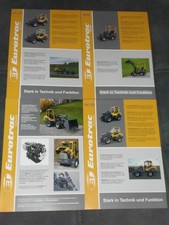 EUROTRAC Schweiz W10, W12, W113F Radlader Prospektblätter ( 24331 )