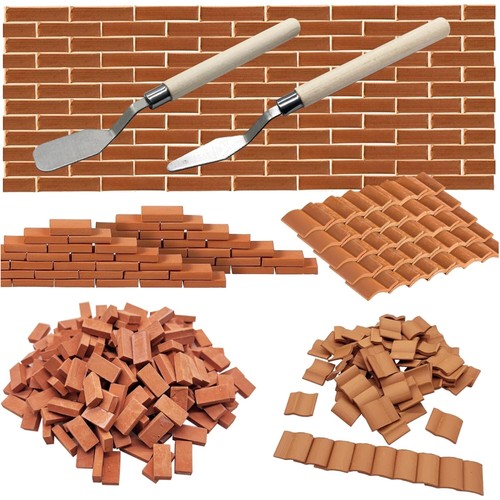 Miniatur ziegelsteine grau - miniatur,